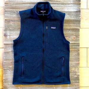 Patagonia, Mens Better Sweater Fleece Vest, M, navy